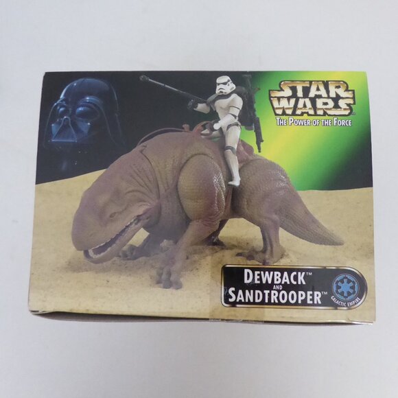 NEW 1997 KENNER STAR WARS POWER OF THE FORCE DEWBACK & SANDTROOPER ACTION FIGURE - Picture 9 of 11